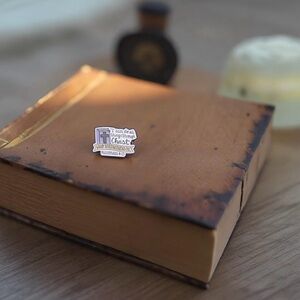 Christian Religious Bible Quote Enamel pin featuring Philippians 4:13